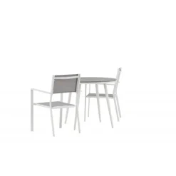 Break Rundt Loungesæt - Havemøbelsæt - Grå,Hvid