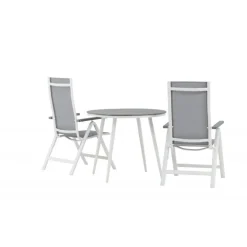 Break Rundt Loungesæt - Havemøbelsæt - Grå,Hvid