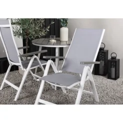 Break Rundt Loungesæt - Havemøbelsæt - Grå,Hvid