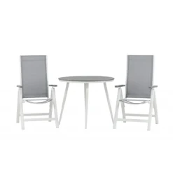 Break Rundt Loungesæt - Havemøbelsæt - Grå,Hvid