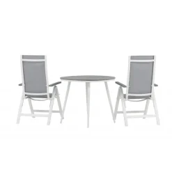 Break Rundt Loungesæt - Havemøbelsæt - Grå,Hvid