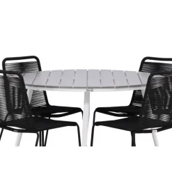 Break Rundt Loungesæt - Havemøbelsæt - Grå,Hvid