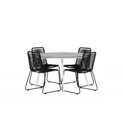 Break Rundt Loungesæt - Havemøbelsæt - Grå,Hvid