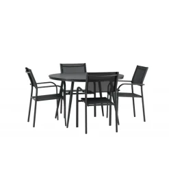 Break Rundt Loungesæt - Havemøbelsæt - Sort