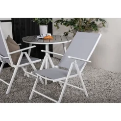 Break Rundt Loungesæt - Havemøbelsæt - Grå,Hvid