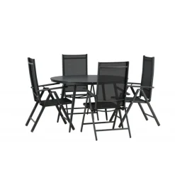 Break Rundt Loungesæt - Havemøbelsæt - Sort