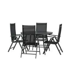 Break Rundt Loungesæt - Havemøbelsæt - Sort