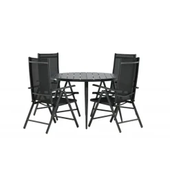 Break Rundt Loungesæt - Havemøbelsæt - Sort