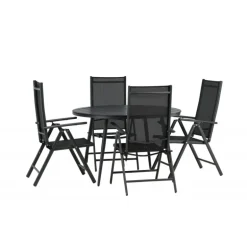 Break Rundt Loungesæt - Havemøbelsæt - Sort