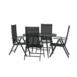 Break Rundt Loungesæt - Havemøbelsæt - Sort