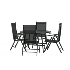 Break Rundt Loungesæt - Havemøbelsæt - Sort