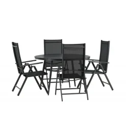 Break Rundt Loungesæt - Havemøbelsæt - Sort