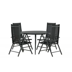 Break Rundt Loungesæt - Havemøbelsæt - Sort