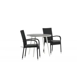 Break Rundt Loungesæt - Havemøbelsæt - Grå,Hvid