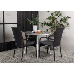 Break Rundt Loungesæt - Havemøbelsæt - Grå,Hvid