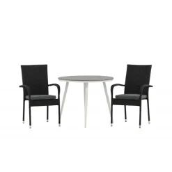 Break Rundt Loungesæt - Havemøbelsæt - Grå,Hvid