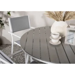 Break Rundt Loungesæt - Havemøbelsæt - Grå,Hvid