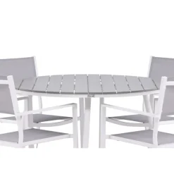 Break Rundt Loungesæt - Havemøbelsæt - Grå,Hvid