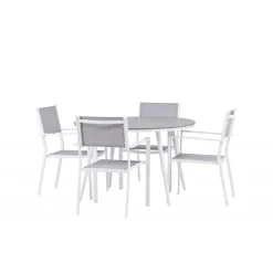 Break Rundt Loungesæt - Havemøbelsæt - Grå,Hvid