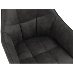 Brenda spisebordsstol med armlæn grå stof