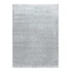 Brilliant Shaggy tæppe Ensfarvet - Sølv