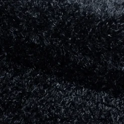 Brilliant Shaggy Tæppeløber Ensfarvet - Sort