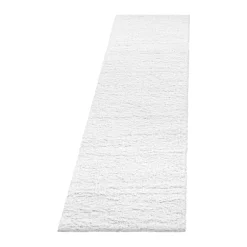 Brilliant Shaggy Tæppeløber Ensfarvet - Sne