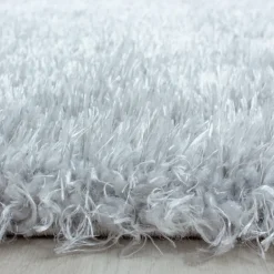 Brilliant Shaggy Tæppeløber Ensfarvet - Sølv