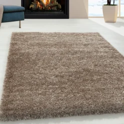 Brilliant Shaggy Tæppeløber Ensfarvet - Brun