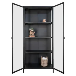 Brisbane Vitrineskab Black