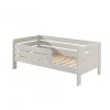 Børneseng 70 x 140 cm – hvid junior/toddler seng i massivt fyr