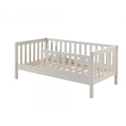 Børneseng 70 x 140 cm – hvid juniorseng i massivt fyr