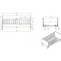 Børneseng 70 x 140 cm – Kiddy juniorseng i hvid