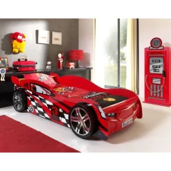 Børneseng bil 90 x 200 cm – rød Night Speeder