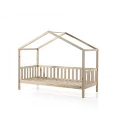 Børneseng hus – Dallas (90 × 200 cm) natur