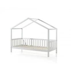 Børneseng husform 90 x 200 cm – Dallas, hvid