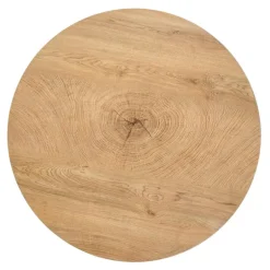 BROKLYN Rund sofabord Ø80 cm Natur eg / Sort