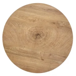 BROKLYN Rund sofabord Ø80 cm Natur eg / Sort