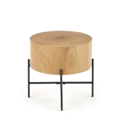 BROOKLYN-S c. bord Naturlig eg / Sort