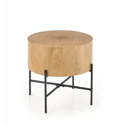 BROOKLYN-S c. bord Naturlig eg / Sort