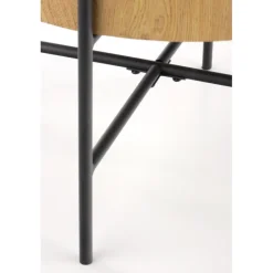 BROOKLYN-S c. bord Naturlig eg / Sort