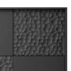 BULLET KM-2 kommode, Sort/guld