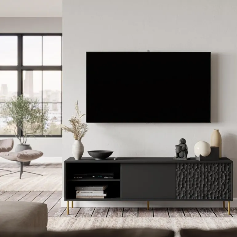 BULLET RTV-1 TV bord, Sort/guld