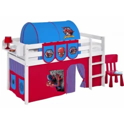 Bumle halvhøj seng - m. Spiderman tema