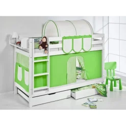 Bumle Køjeseng - Grøn/Beige