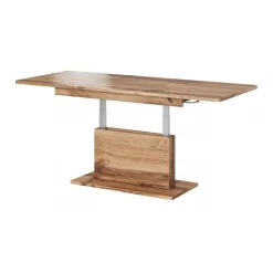 BUSETTI sofabord med løftbar spisebordsplade Justerbart 126-167 cm wotan eg