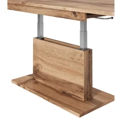 BUSETTI sofabord med løftbar spisebordsplade Justerbart 126-167 cm wotan eg