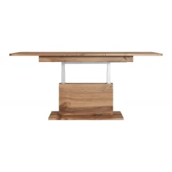 BUSETTI sofabord med løftbar spisebordsplade Justerbart 126-167 cm wotan eg