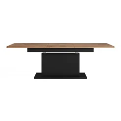 BUSETTI, sofabord, wotan eg / Sort mat