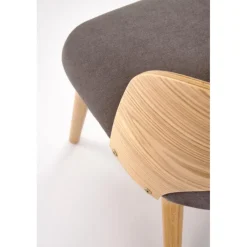 CADIZ Spisebordsstol, Naturlig / Grå